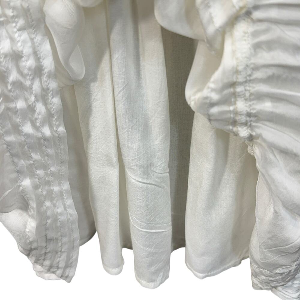 Anthropologie Let Me Be 1X-Large Halter Mini Dress Tiered Tie Shoulder Ruffled - Picture 4 of 16